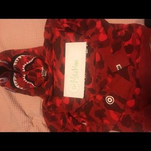 Bape Camo Shark Pull over Hoodie